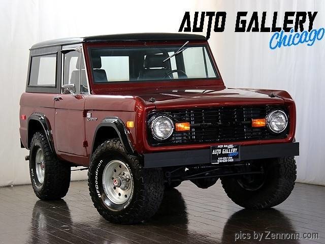 1973 Burgundy Ford Bronco SUV