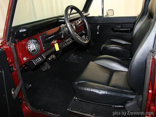 1973 Burgundy Ford Bronco SUV