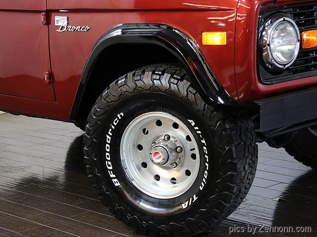 1973 Burgundy Ford Bronco SUV