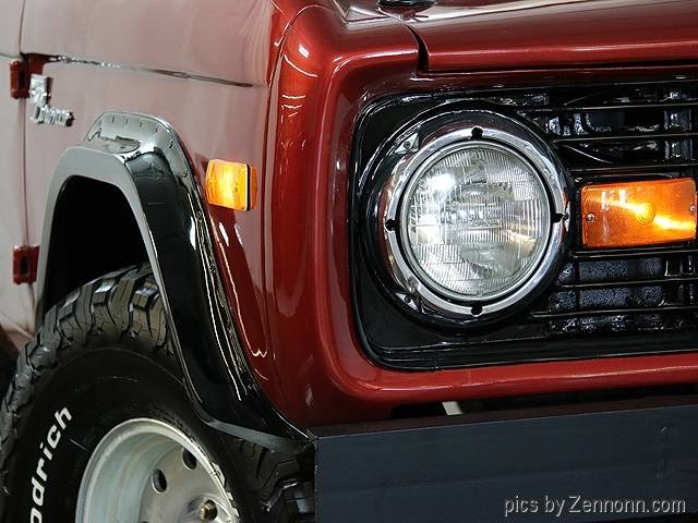 1973 Burgundy Ford Bronco SUV