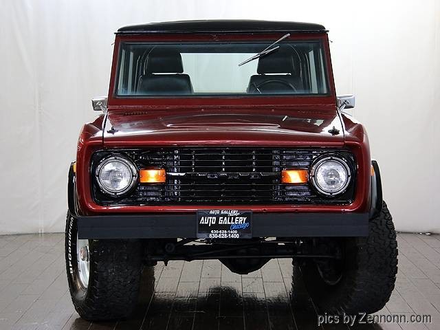 1973 Burgundy Ford Bronco SUV