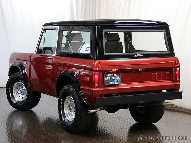 1973 Burgundy Ford Bronco SUV