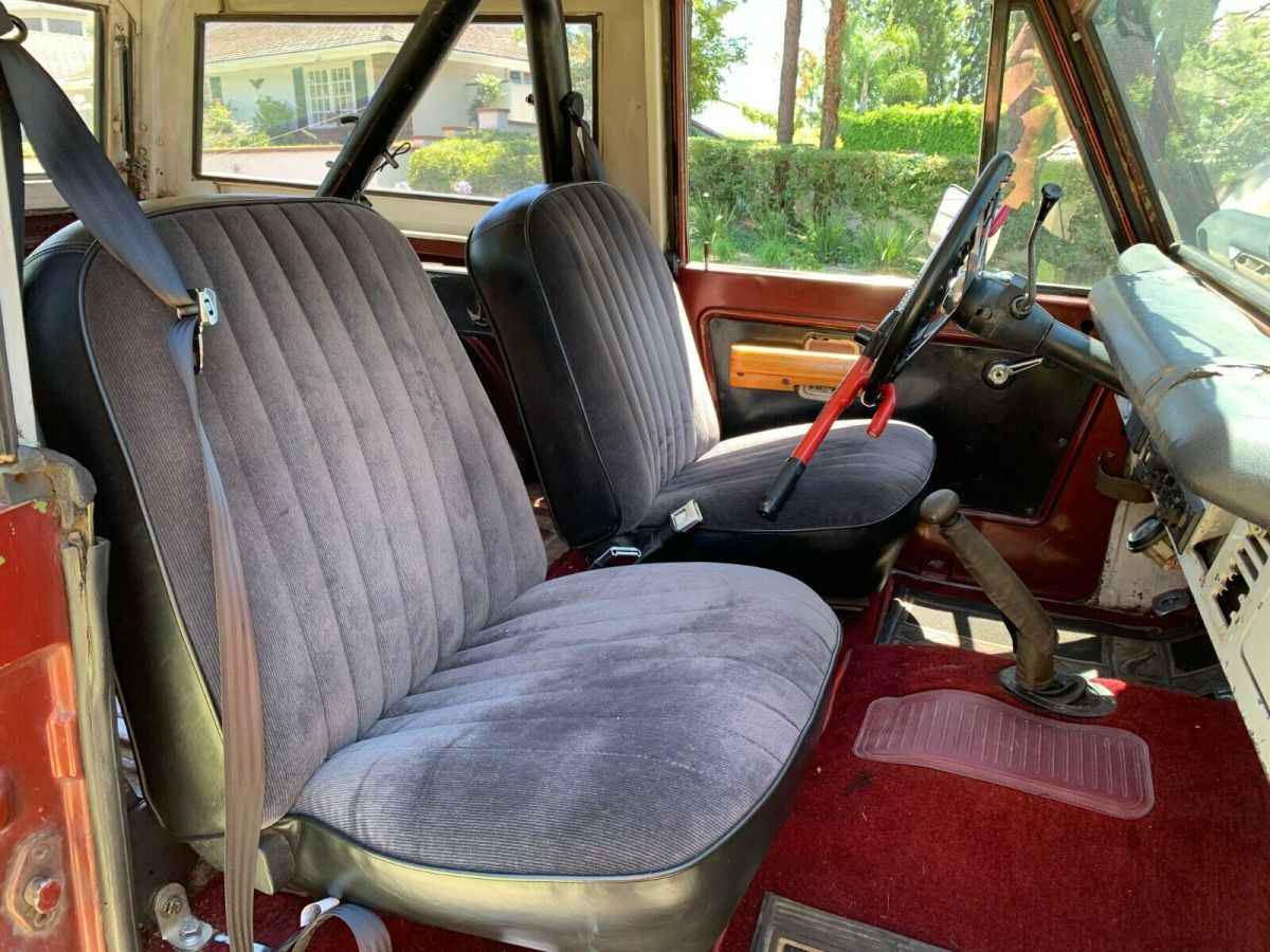 1973 Red Ford Bronco Coupe