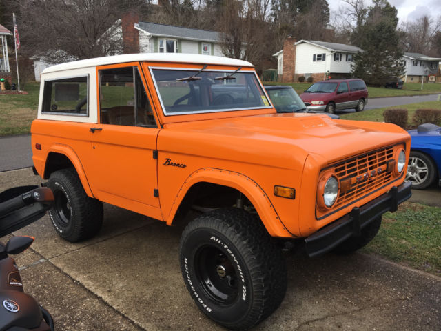 1973 Orange Ford Bronco SUV