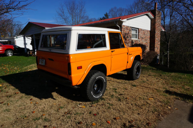 1973 Orange Ford Bronco SUV