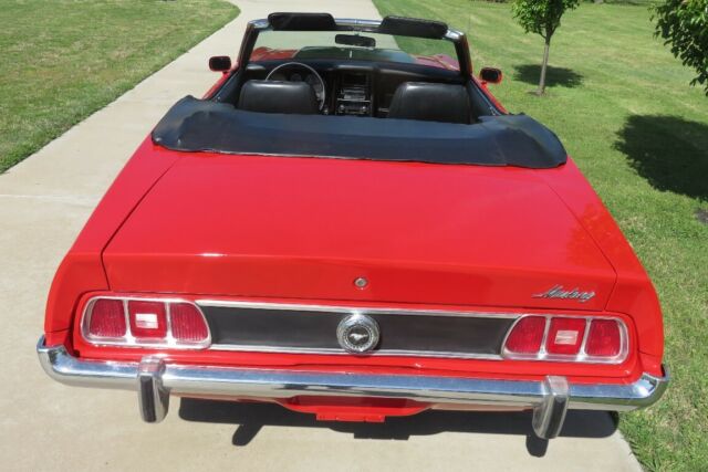 1973 Red Ford Mustang Convertible