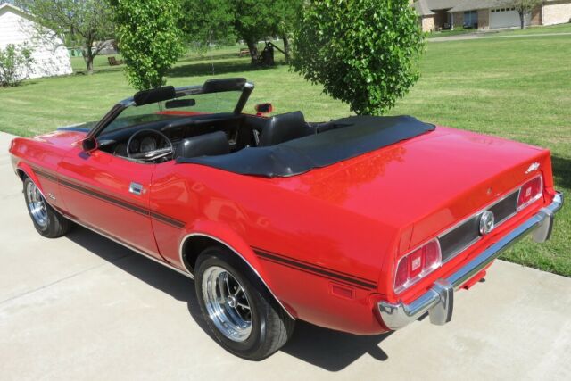 1973 Red Ford Mustang Convertible