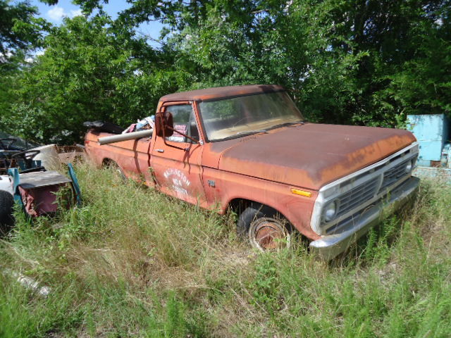 1973 Orange Ford F-100 Standard Cab Pickup