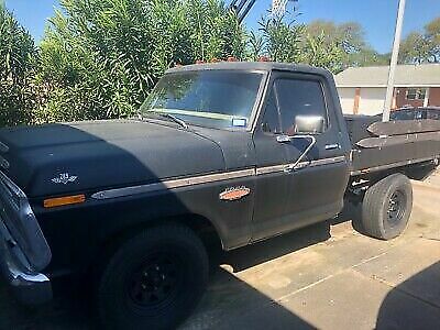 1973 Black Ford F-100 Standard Cab Pickup
