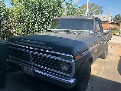 1973 Black Ford F-100 Standard Cab Pickup