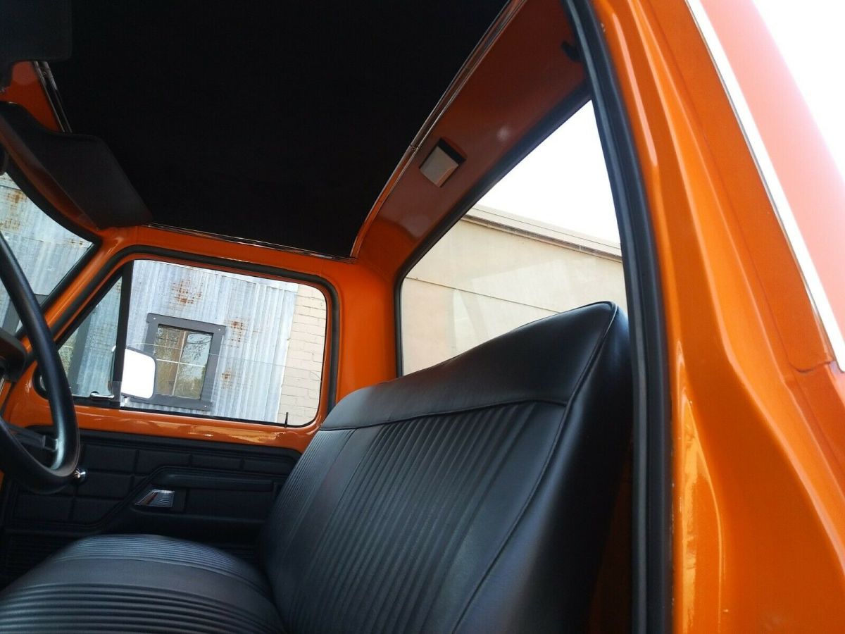 1973 Orange Ford F-100 Standard Cab Pickup