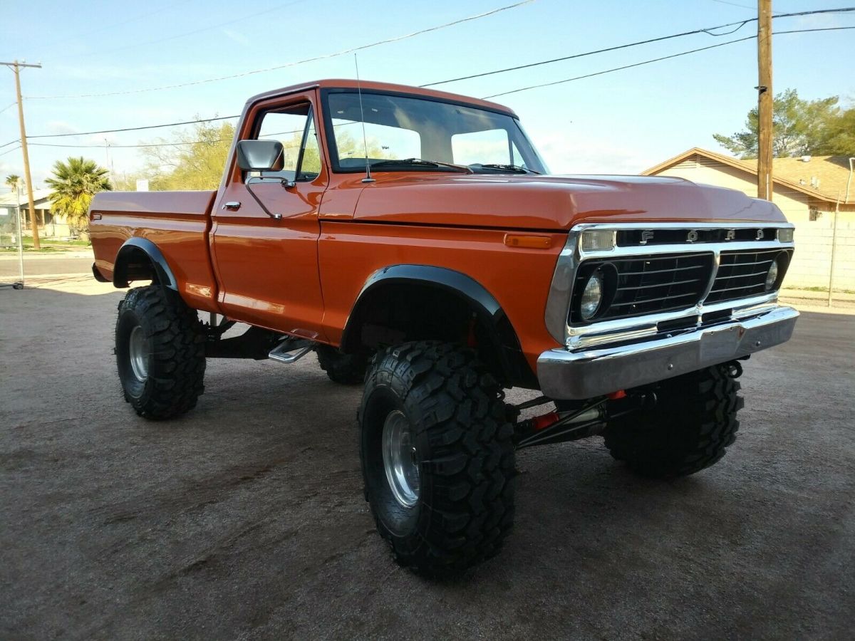 1973 Orange Ford F-100 Standard Cab Pickup