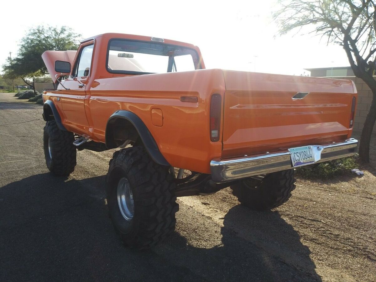 1973 Orange Ford F-100 Standard Cab Pickup