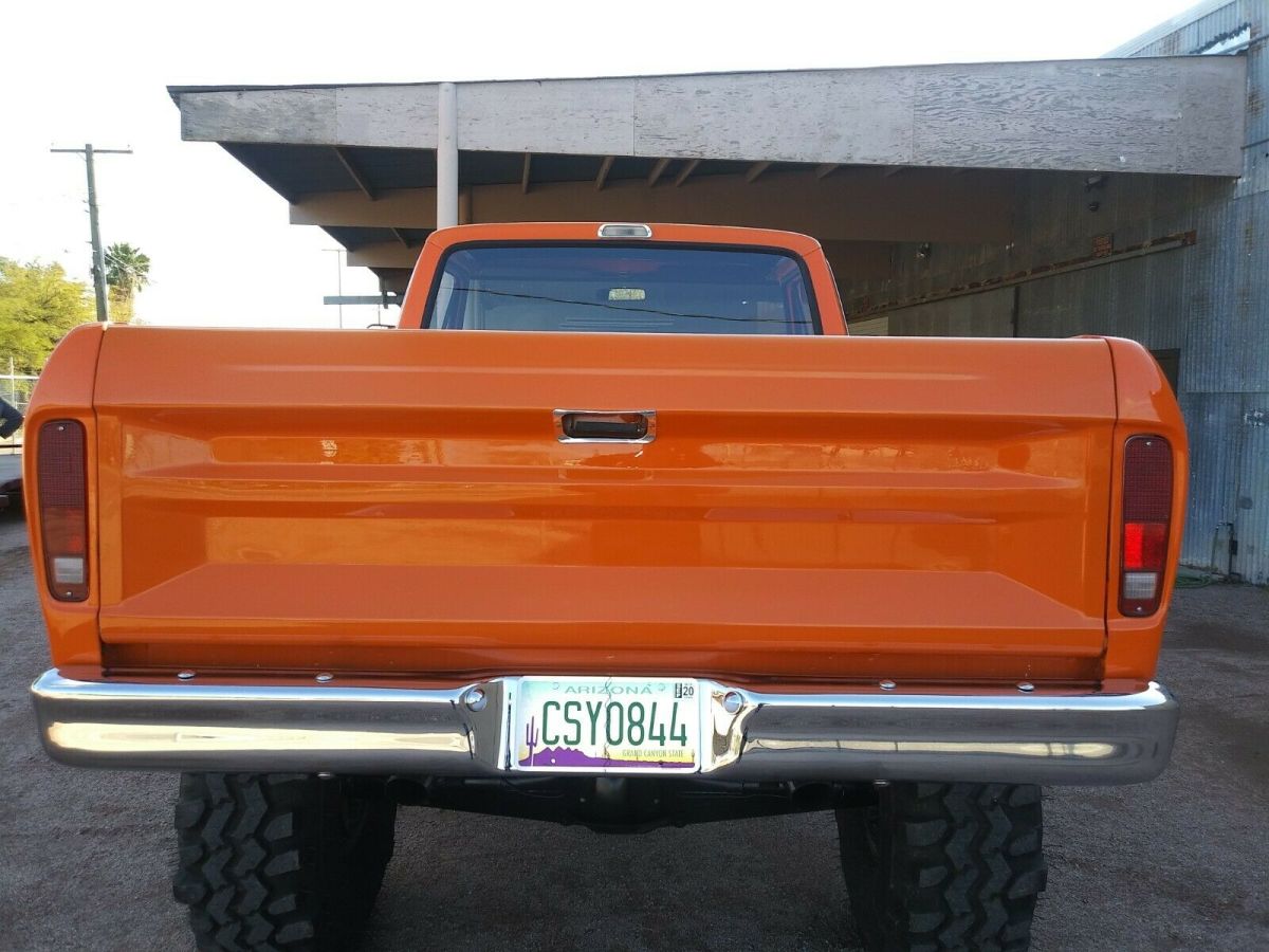 1973 Orange Ford F-100 Standard Cab Pickup