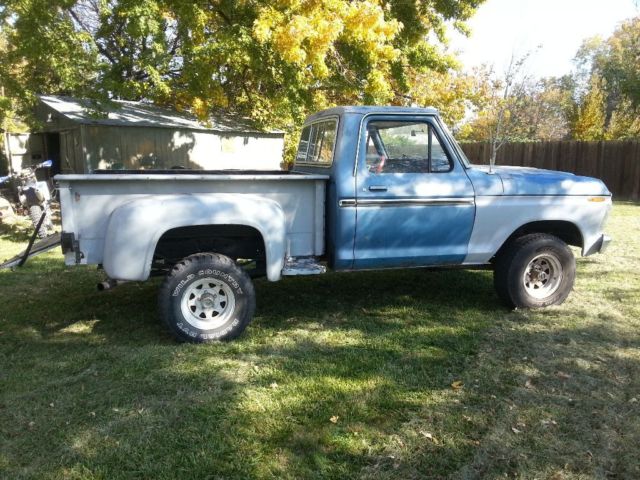 1973 Blue Ford F-100 Standard Cab Pickup