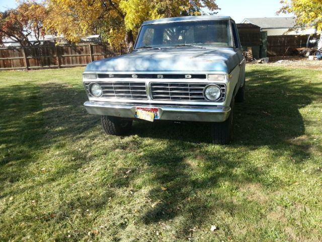 1973 Blue Ford F-100 Standard Cab Pickup