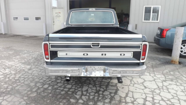 1973 Black Ford F-100 Standard Cab Pickup