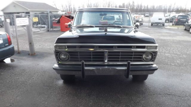 1973 Black Ford F-100 Standard Cab Pickup