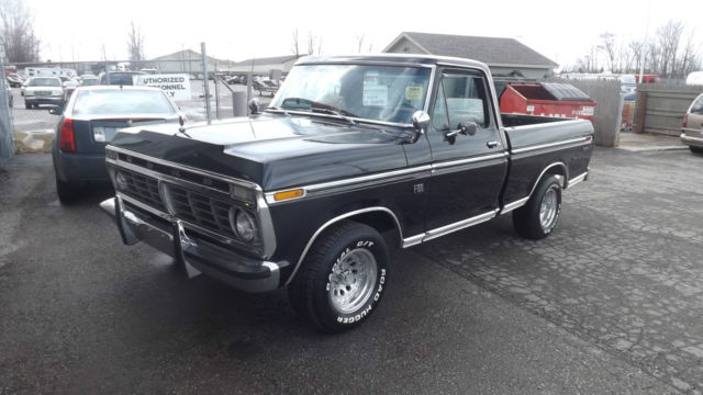 1973 Black Ford F-100 Standard Cab Pickup