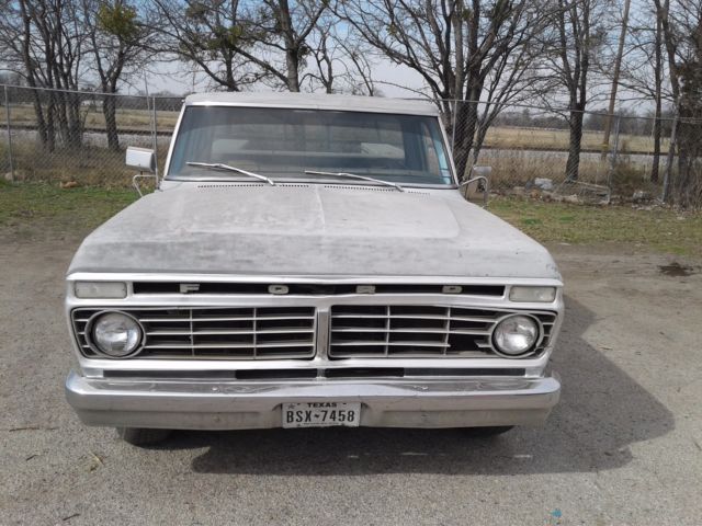 1973 Gray Ford F-100 Standard Cab Pickup
