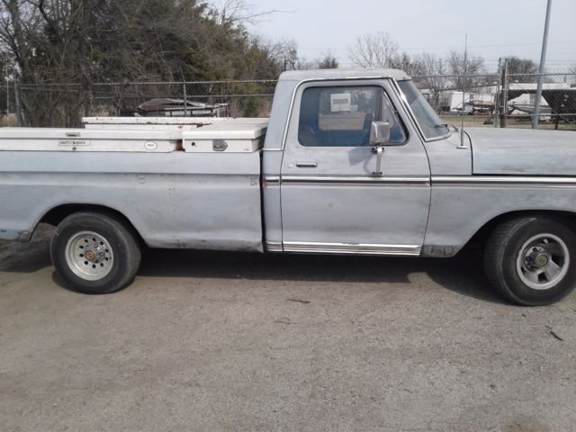 1973 Gray Ford F-100 Standard Cab Pickup