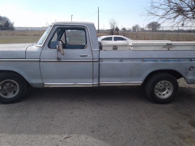 1973 Gray Ford F-100 Standard Cab Pickup
