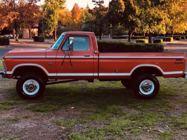 1973 Orange Ford F-250 Pickup