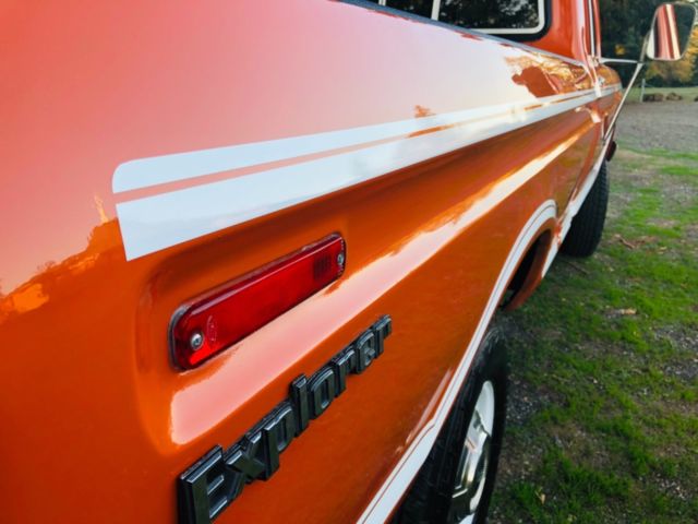 1973 Orange Ford F-250 Pickup