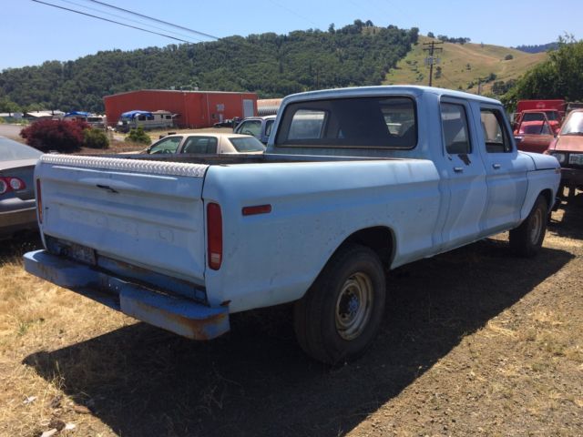 1973 Blue Ford F-250 Crew Cab Pickup