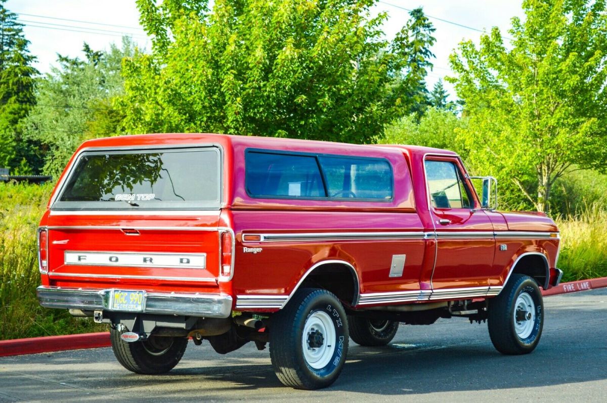 1973 Red Ford F-250 Standard Cab Pickup
