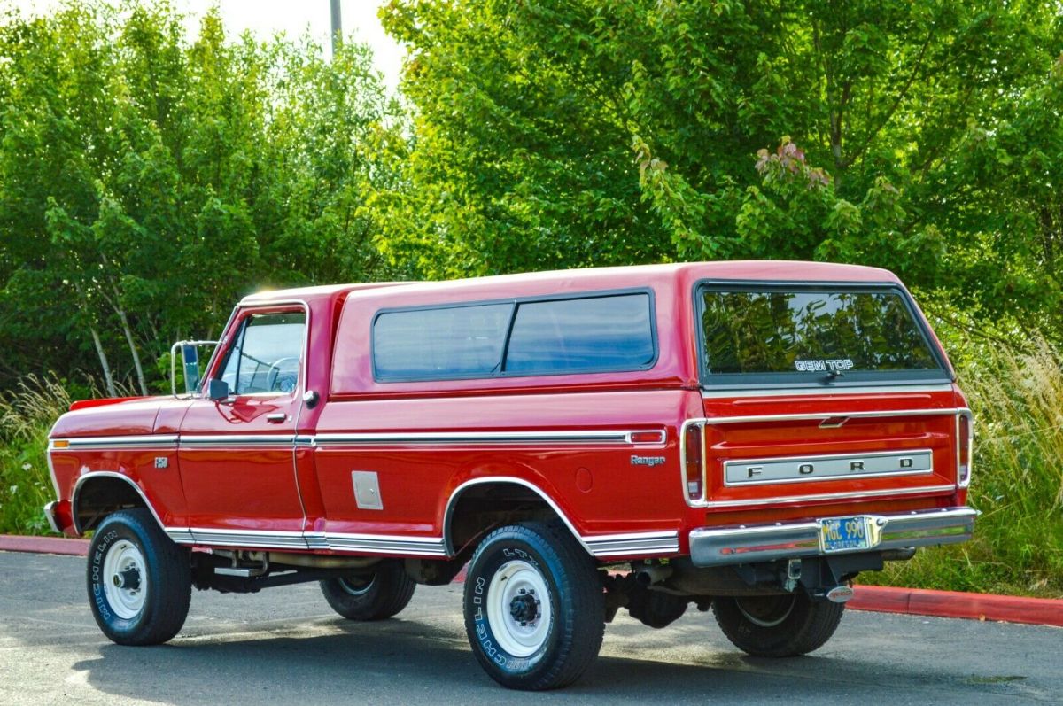 1973 Red Ford F-250 Standard Cab Pickup