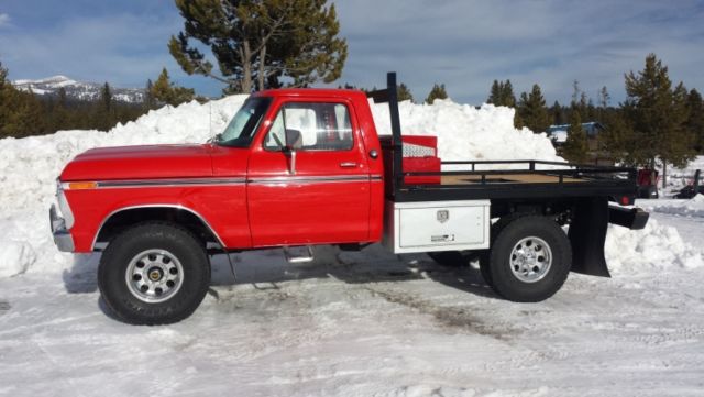 1973 Red Ford F-250 Crew Cab Pickup