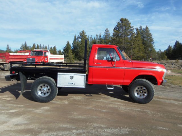 1973 Red Ford F-250 Crew Cab Pickup