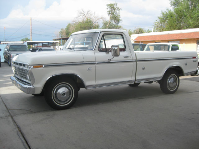 1973 White Ford F-100 Standard Cab Pickup