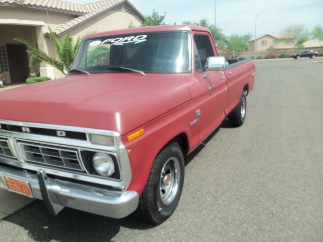 1973 Red Ford F-100 8 Ft Longbed