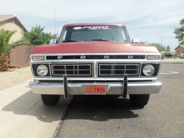 1973 Red Ford F-100 8 Ft Longbed