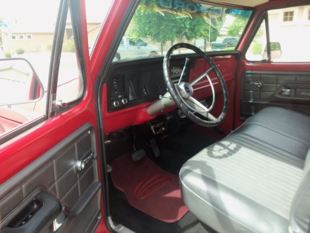 1973 Red Ford F-100 8 Ft Longbed