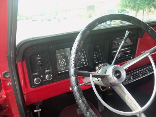 1973 Red Ford F-100 8 Ft Longbed