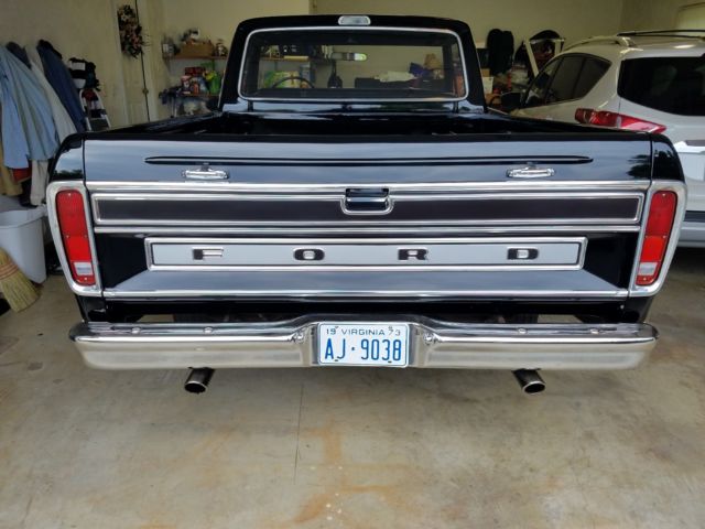 1973 Black Ford F-100 Standard Cab Pickup