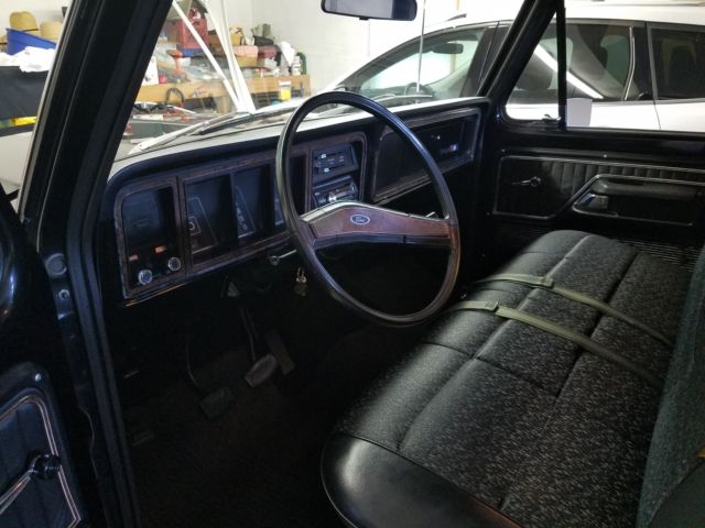 1973 Black Ford F-100 Standard Cab Pickup