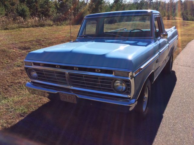 1973 Blue Ford F-100 Standard Cab Pickup