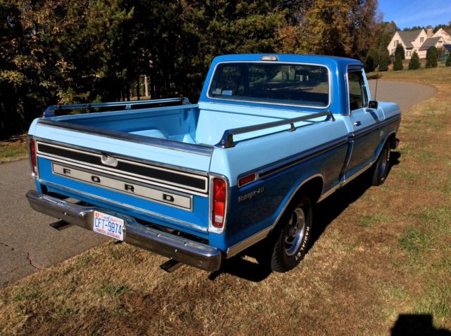 1973 Blue Ford F-100 Standard Cab Pickup