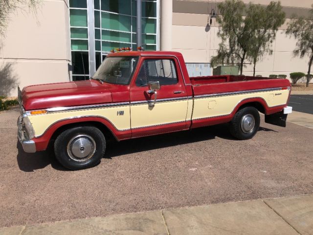 1973 Red Ford F-100