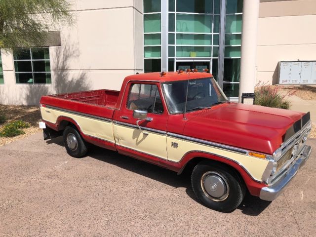 1973 Red Ford F-100