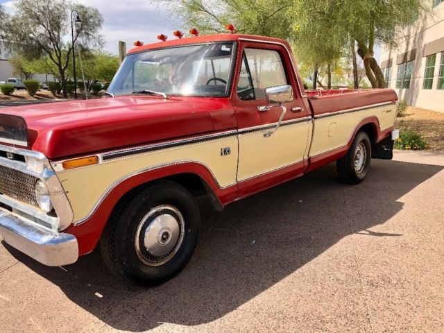 1973 Red Ford F-100