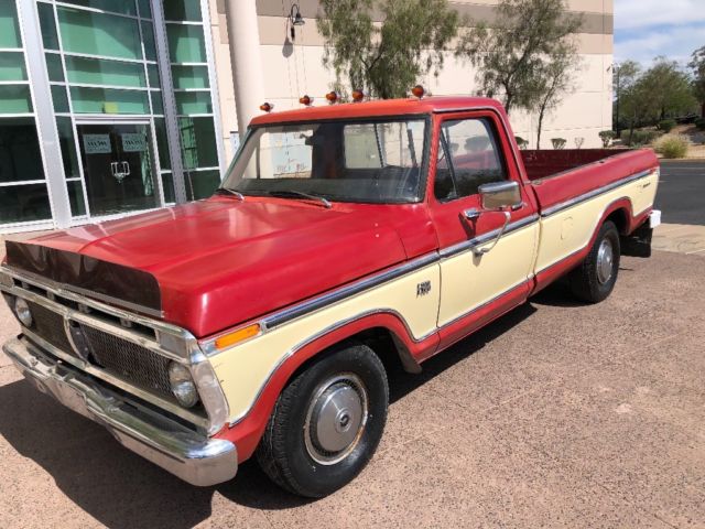 1973 Red Ford F-100