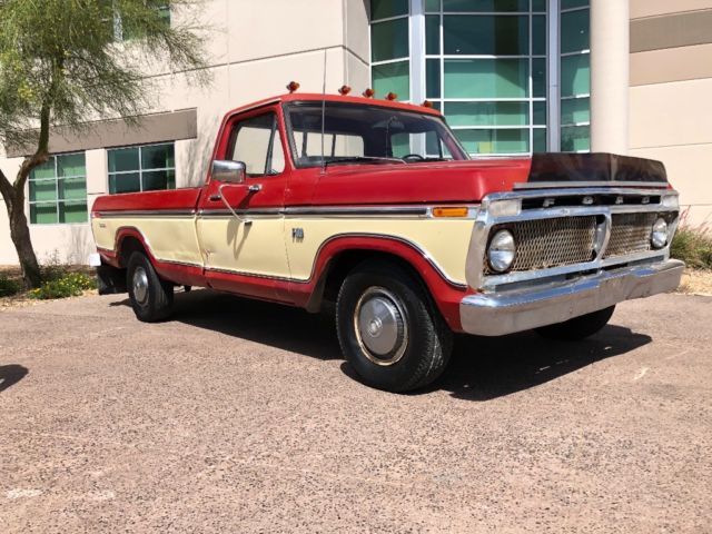 1973 Red Ford F-100