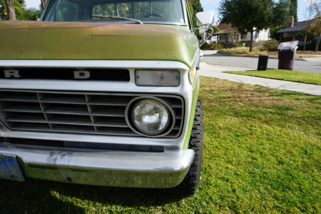 1973 Green Ford F-250 Crew Cab Pickup