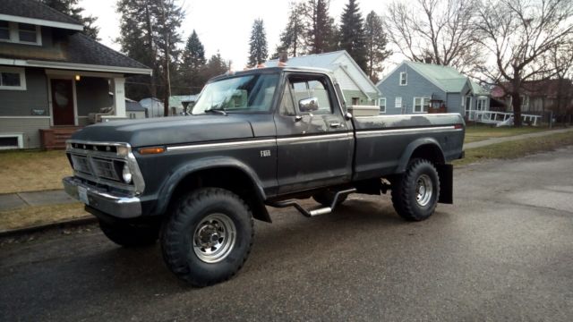 1973 Gray Ford F-250 Standard Cab Pickup
