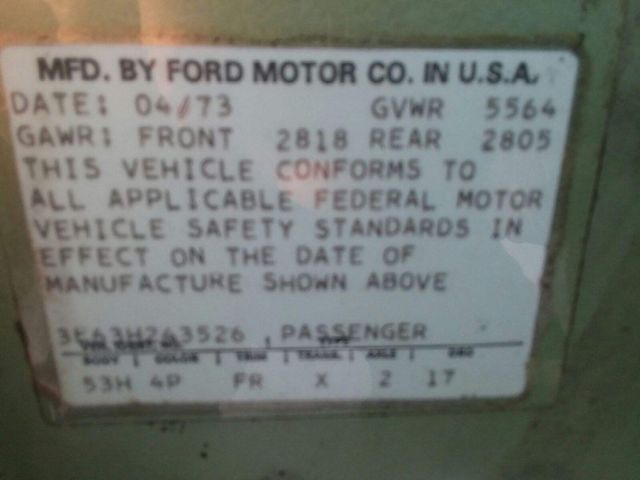 1973 Green Ford Other Sedan